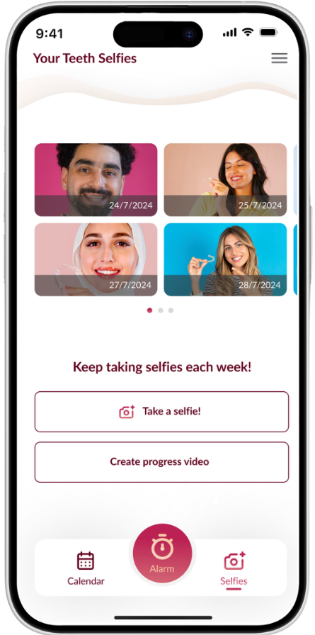 Take selfies to track your progress